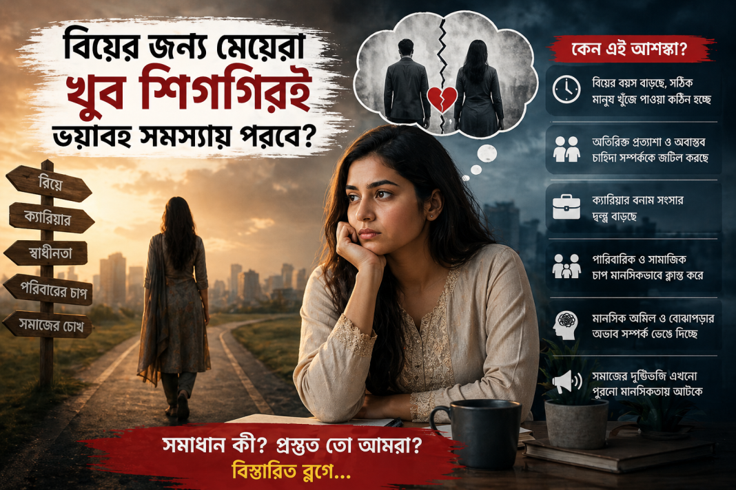 বিয়ের বাজারে নতুন বাস্তবতা: মেয়েরা কি সত্যিই বড় সংকটে পড়ছে?